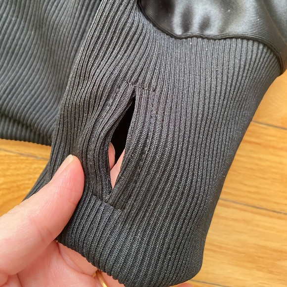 Bench XL polyester black and turquoise hooded jacket - Picture 6 of 9